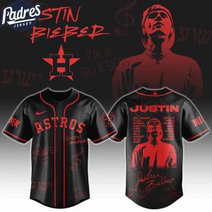 Houston Astros MLB x Justin Bieber Personalized Baseball Jersey