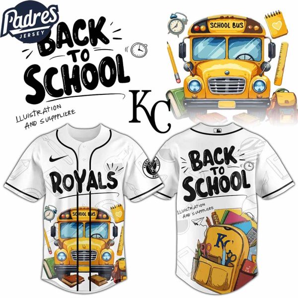 Kansas City Royals MLB x Back To School Custom Baseball Jersey