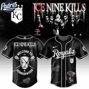 Kansas City Royals MLB x Ice Nine Kills Welcome to Horrorwood Custom Baseball Jersey