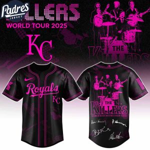 Kansas City Royals MLB x The Killers 24th Anniversary Tour Custom Baseball Jersey