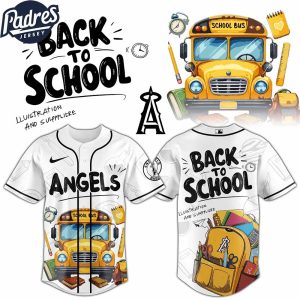 Los Angeles Angels MLB x Back To School Custom Baseball Jersey