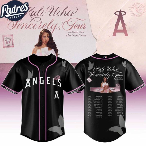 Los Angeles Angels MLB x Kali Uchis The Sincerely Tour Custom Baseball Jersey