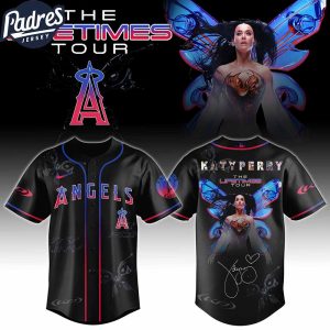 Los Angeles Angels MLB x Katy Perry The Lifetimes Tour Custom Baseball Jersey