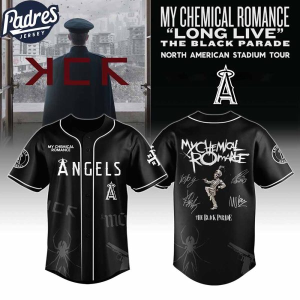 Los Angeles Angels MLB x My Chemical Romance Long Live The Black Parade North American Stadium Tour Custom Baseball Jersey