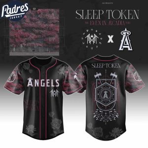 Los Angeles Angels MLB x Sleep Token Even In Arcadia Tour 2025 Custom Baseball Jersey