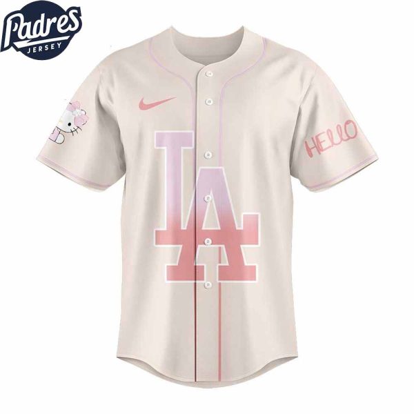 Los Angeles Dodgers Hello Kitty 2025 For Fans Baseball Jersey 2