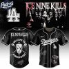 Los Angeles Dodgers MLB x Ice Nine Kills Welcome to Horrorwood Custom Baseball Jersey