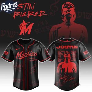 Miami Marlins MLB x Justin Bieber Custom Baseball Jersey