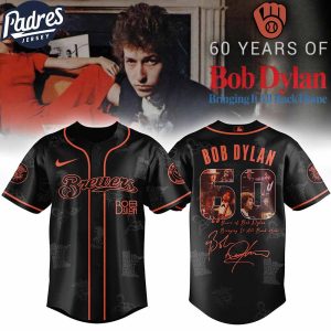 Milwaukee Brewers MLB x Bob Dylan 60th Bringing It All Back Home Custom Baseball Jersey