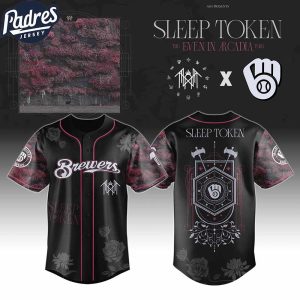 Milwaukee Brewers MLB x Sleep Token Even In Arcadia Tour 2025 Custom Baseball Jersey