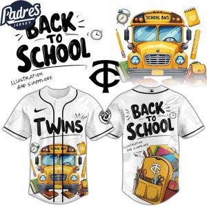Minnesota Twins MLB x Back To School Custom Baseball Jersey