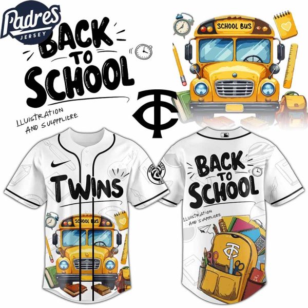 Minnesota Twins MLB x Back To School Custom Baseball Jersey