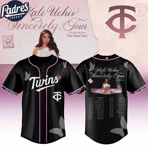 Minnesota Twins MLB x Kali Uchis The Sincerely Tour Custom Baseball Jersey