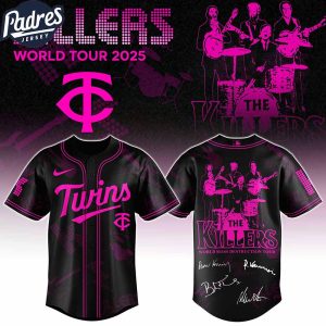 Minnesota Twins MLB x The Killers 24th Anniversary Tour Custom Baseball Jersey
