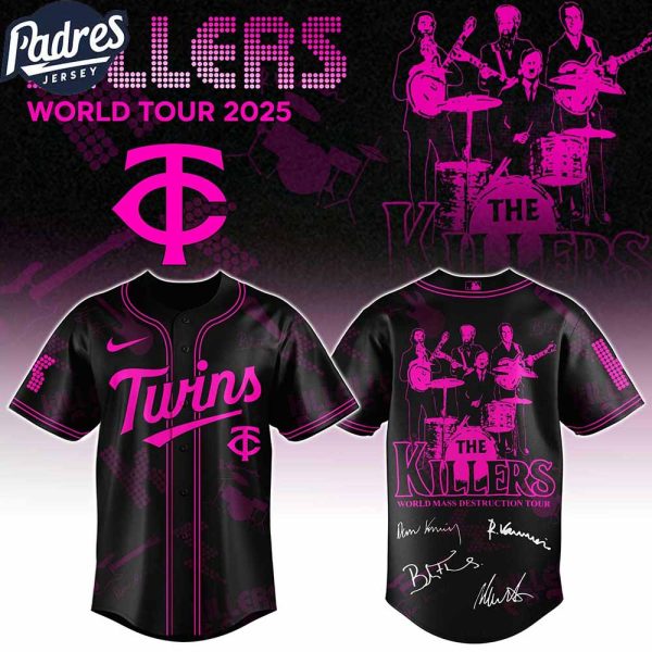 Minnesota Twins MLB x The Killers 24th Anniversary Tour Custom Baseball Jersey