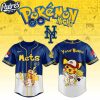 New York Mets MLB x Pokemon GO Night Custom Baseball Jersey