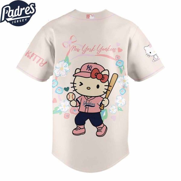 New York Yankees Hello Kitty 2025 For Fans Baseball Jersey 3