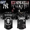 New York Yankees MLB x Ice Nine Kills Welcome to Horrorwood Custom Baseball Jersey