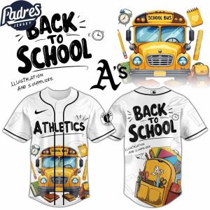 Oakland Athletics MLB x Back To School Custom Baseball Jersey