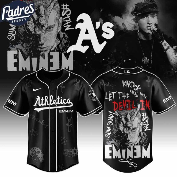 Oakland Athletics MLB x Eminem Stans To Launch In Theatres Worldwide Custom Baseball Jersey