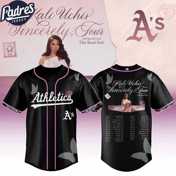 Oakland Athletics MLB x Kali Uchis The Sincerely Tour Custom Baseball Jersey