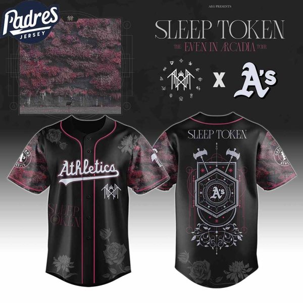 Oakland Athletics MLB x Sleep Token Even In Arcadia Tour 2025 Custom Baseball Jersey