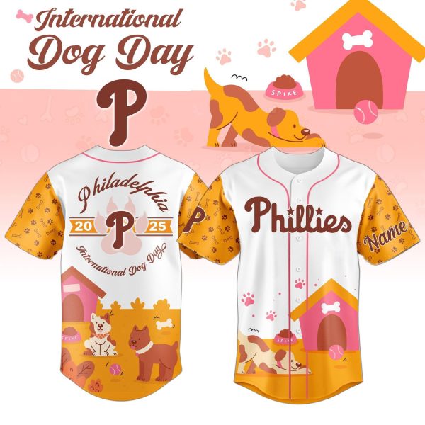 Philadelphia Phillies International Dog Day Baseball Jersey 2025