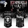 Philadelphia Phillies MLB x Ice Nine Kills Welcome to Horrorwood Custom Baseball Jersey