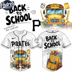 Pittsburgh Pirates MLB x Back To School Custom Baseball Jersey