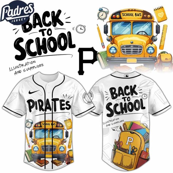 Pittsburgh Pirates MLB x Back To School Custom Baseball Jersey