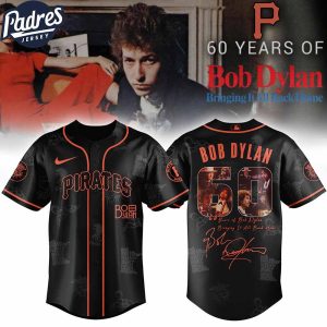Pittsburgh Pirates MLB x Bob Dylan 60th Bringing It All Back Home Custom Baseball Jersey