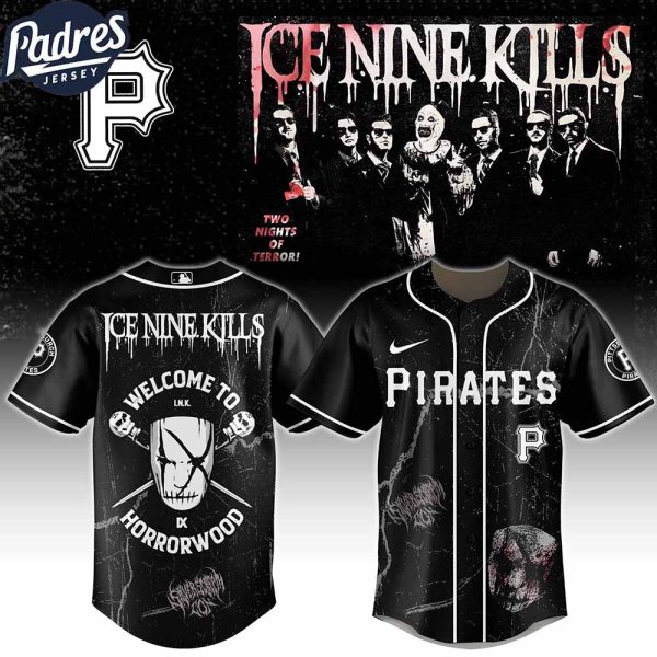 Pittsburgh Pirates MLB x Ice Nine Kills Welcome to Horrorwood Custom Baseball Jersey