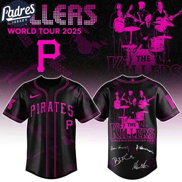 Pittsburgh Pirates MLB x The Killers 24th Anniversary Tour Custom Baseball Jersey