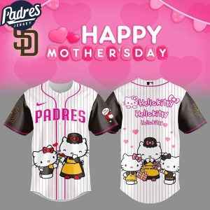 San Diego Padres Hello Kitty Happy Mothers Day 2025 Baseball Jersey 1