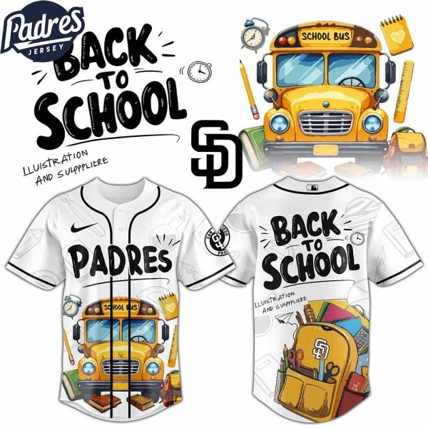 San Diego Padres MLB x Back To School Custom Baseball Jersey
