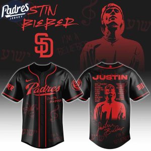 San Diego Padres MLB x Justin Bieber Custom Baseball Jersey