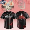 San Diego Padres MLB x Sabrina Carpenter Short n' Sweet Black Velvet Custom Baseball Jersey