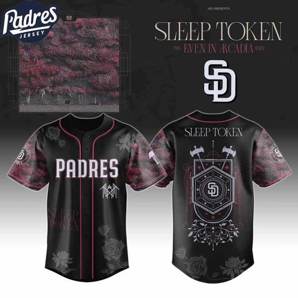 San Diego Padres MLB x Sleep Token Even In Arcadia Tour 2025 Custom Baseball Jersey