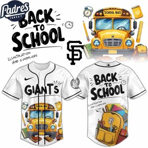 San Francisco Giants MLB x Back To School Custom Baseball Jersey