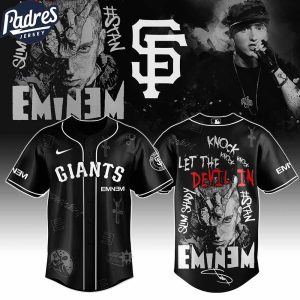 San Francisco Giants MLB x Eminem Stans To Launch In Theatres Worldwide Custom Baseball Jersey 1