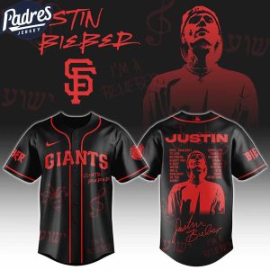 San Francisco Giants MLB x Justin Bieber Custom Baseball Jersey
