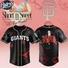 San Francisco Giants MLB x Sabrina Carpenter Short n' Sweet Black Velvet Custom Baseball Jersey