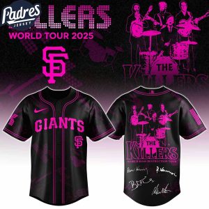 San Francisco Giants MLB x The Killers 24th Anniversary Tour Custom Baseball Jersey