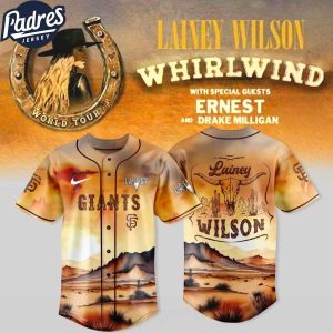 San Francisco Giants X Lainey Wilson Whirlwind World Tour Baseball Jersey