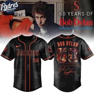 Seattle Mariners MLB x Bob Dylan 60th Bringing It All Back Home Custom Baseball Jersey