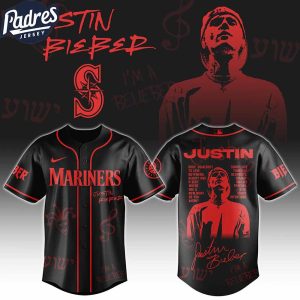 Seattle Mariners MLB x Justin Bieber Custom Baseball Jersey