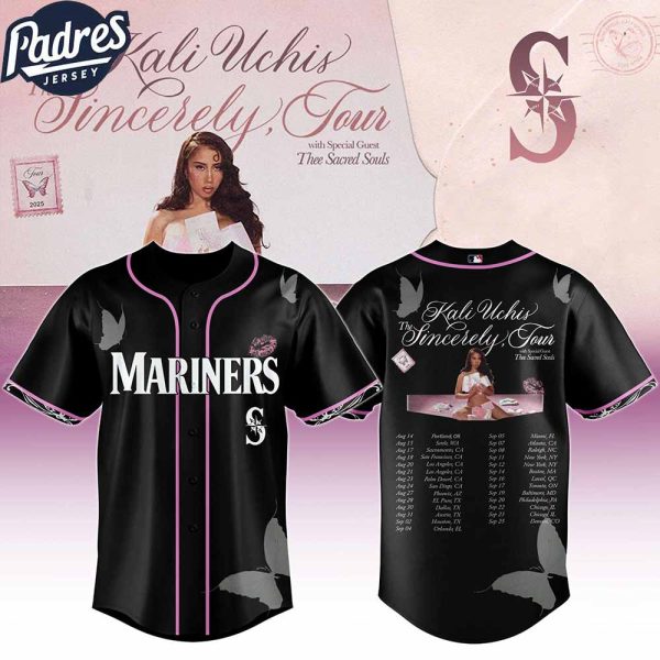Seattle Mariners MLB x Kali Uchis The Sincerely Tour Custom Baseball Jersey