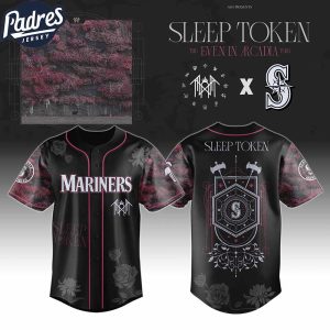 Seattle Mariners MLB x Sleep Token Even In Arcadia Tour 2025 Custom Baseball Jersey