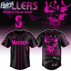 Seattle Mariners MLB x The Killers 24th Anniversary Tour Custom Baseball Jersey