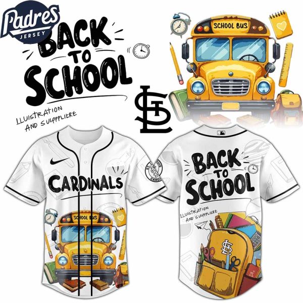 St Louis Cardinals MLB x Back To School Custom Baseball Jersey